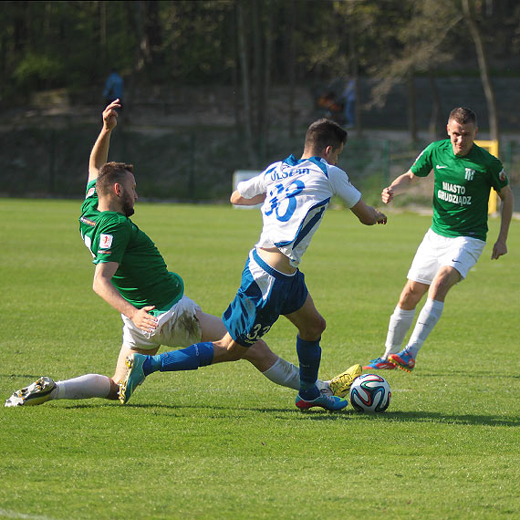 Flota winoujcie-Olimpia Grudzidz - zabrako goli