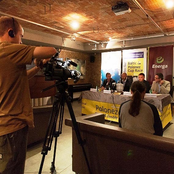 Konferencja prasowa Baltic Polonez Cup z udziaem Zbigniewa Gutkowskiego