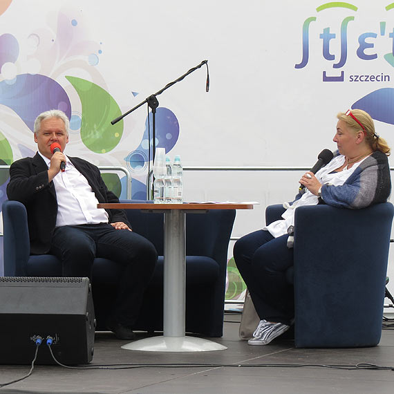 winoujcianin wrd gwiazd Miasteczka Literackiego w Szczecinie