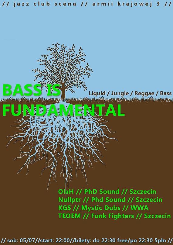 Bass is Fundamental // Liquid / Jungle / Reggae / Bass // Jazz Club Scena