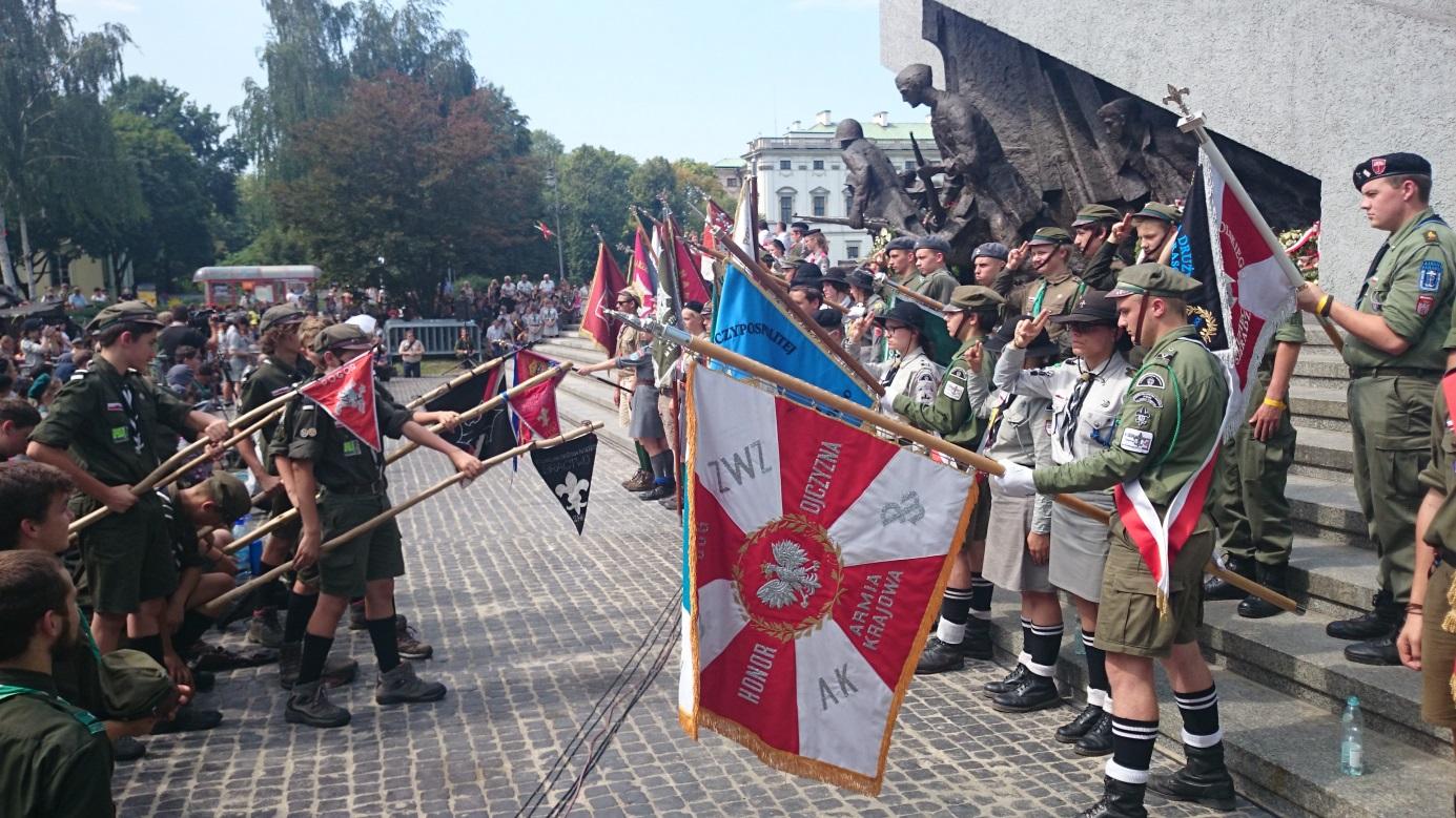 Udzia winoujskiego ZHR w 70 rocznicy Powstania Warszawskiego