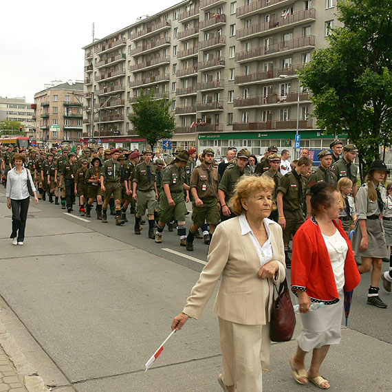 Udzia winoujskiego ZHR w 70 rocznicy Powstania Warszawskiego