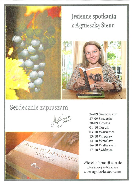 Miejska Biblioteka Publiczna zaprasza na spotkanie z Agnieszk Steur