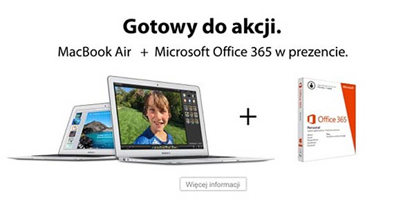 iDream w kampanii witecznej promuje nowy iPad Air 2 oraz zestawy MacBook Air + MS Office 365