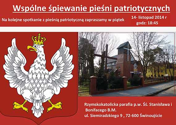 Wsplne piewanie pieni patriotycznych