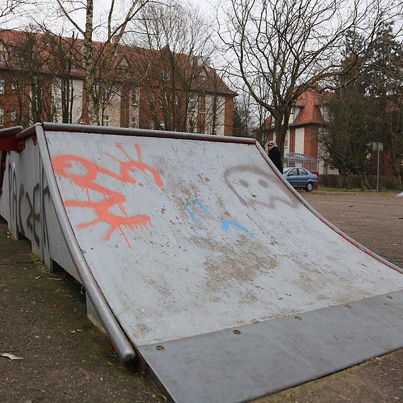 Bohomazy na byym skateparku