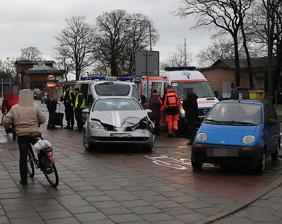 Grona kolizja na Grunwaldzkiej! Prawie doszo do tragedii 