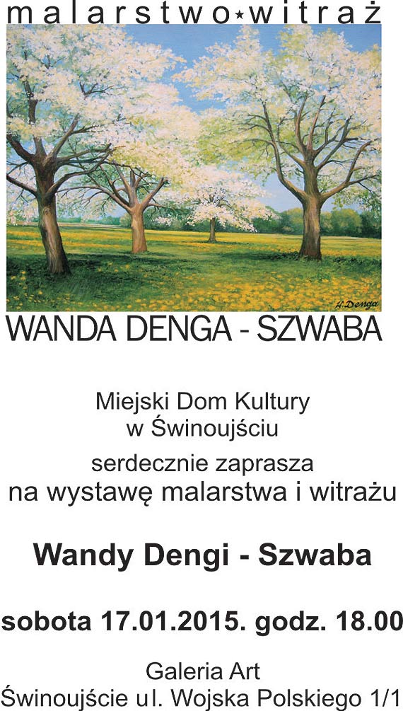 Wernisa wystawy Wandy Dengi - Szwaba w MDK