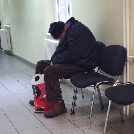 Przyszed pospa czy porozmawia z prezydentem?