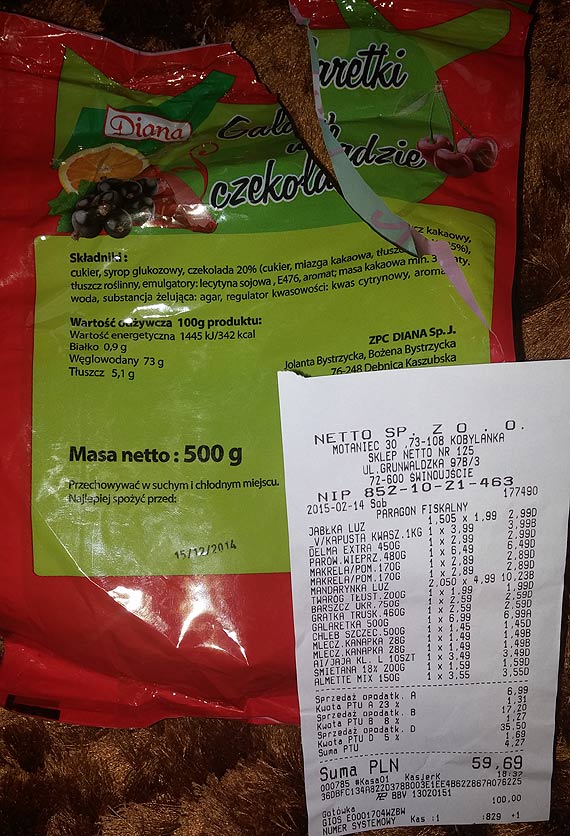 O cukierkach w Netto: Niesodko