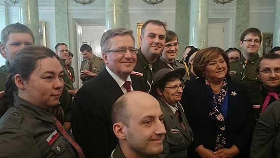 Komendant ZHR Świnoujście u Prezydenta RP