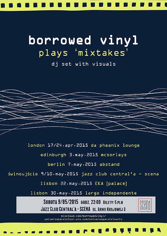 BORROWED VINYL (UK) // MIXTAKES // RED, GOLD & GREEN COLLECTIVE // Jazz Club Central'a - SCENA