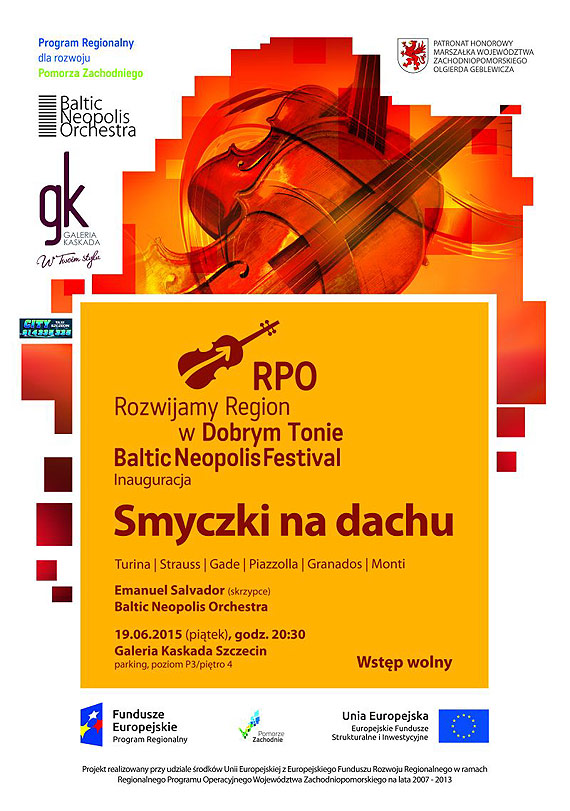 Baltic Neopolis Orchestra zagra z Salvadorem na dachu Galerii Kaskada!