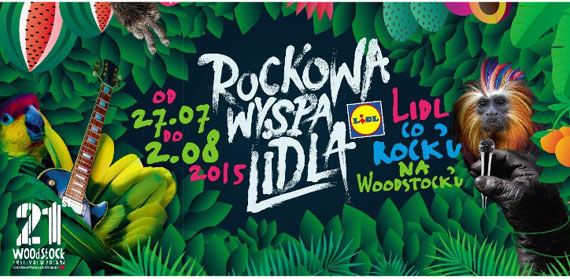 Rockowa wyspa Lidla pity raz na Woodstocku: festiwalowy sklep i kolorowa strefa Chilloutu 