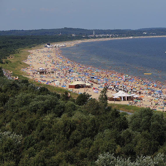 Widok ze winoujskiej karuzeli tylko dla odwanych!