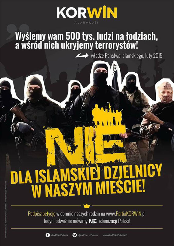 Nie dla islamskiej dzielnicy w naszym miecie. Partia Korwin organizuje marsz przeciwko imigrantom!