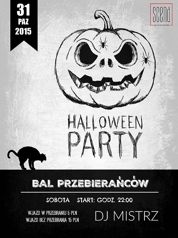 Halloween w Scenie! // Bal Przebieracw // Dj Mistrz // Jazz Club Central'a - SCENA