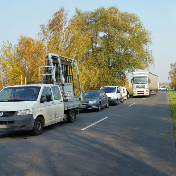 Kolejka- gigant do Karsiboru. Kierowcy wciekli