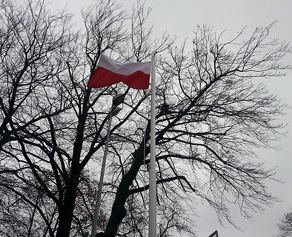 Tydzie Patriotyczny ZHR - Uroczyste podniesienie flagi w SP 1