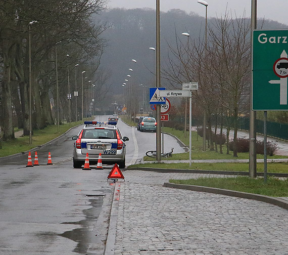 Kierowca toyoty potrci rowerzystk na Grunwaldzkiej! Kobieta zostaa zabrana do szpitala