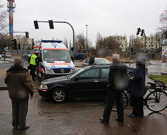 Czarny pitek na Grunwaldzkiej! Do godziny 15.00 doszo a do trzech potrce na tej ulicy!