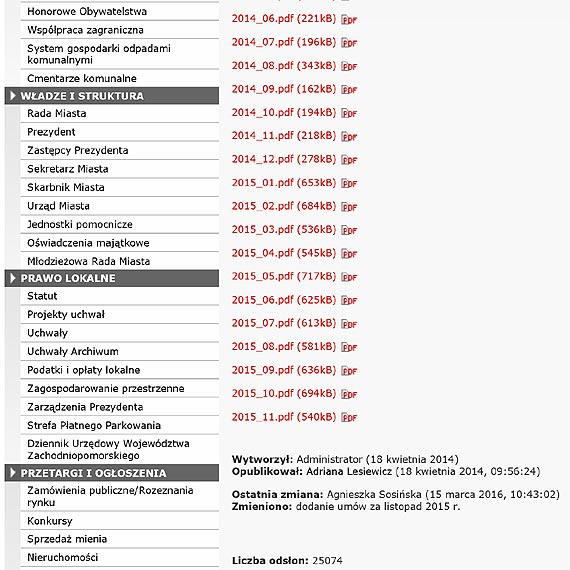 Po interwencji iswinoujscie, upublicznili umowy