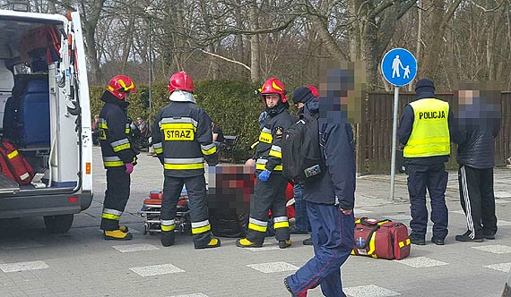 Dla potrconej przy Sodkim Centrum kobiety, zabrako karetki. Na ratunek wyruszyli straacy!