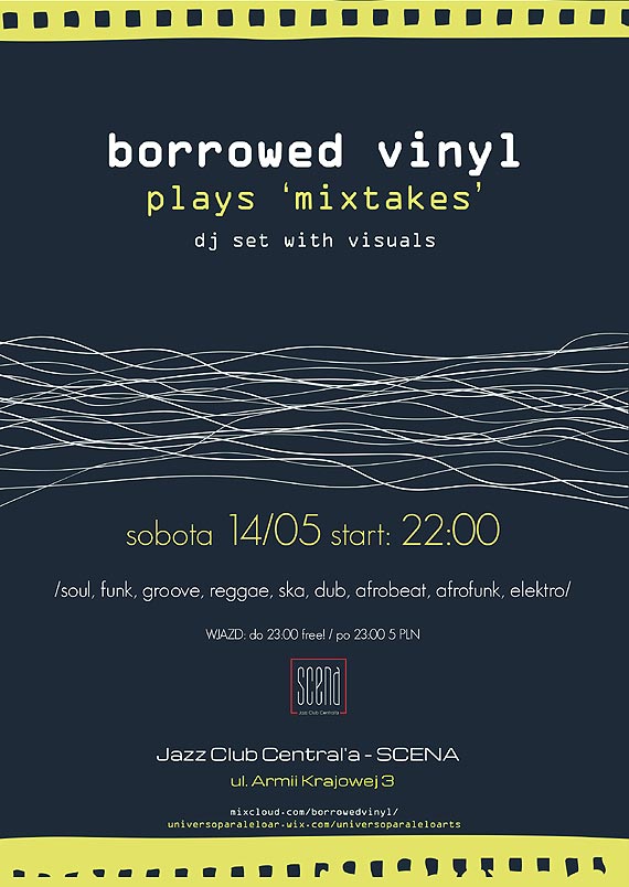 BORROWED VINYL (UK) // MIXTAKES // RED, GOLD & GREEN COLLECTIVE // Jazz Club Central'a - SCENA