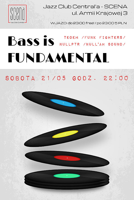 BASS IS FUNDAMENTAL // NULLPTR / TEOEM // Liquid / Jungle / Reggae / Bass // 100% Vinyl // Jazz Club Central'a - SCENA