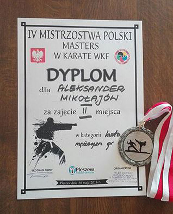 Mistrzostwa Polski w karate WKF. Aleksander Mikoajw zdoby wicemistrzostwo Polski!