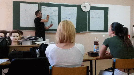Krzysztof PajorInstruktor marki artègo odwiedzi Zesp Szk WZDZ w winoujciu