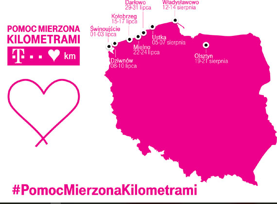 T-Mobile Pomoc Mierzona Kilometrami  rusza z cyklem wakacyjnych wydarze!