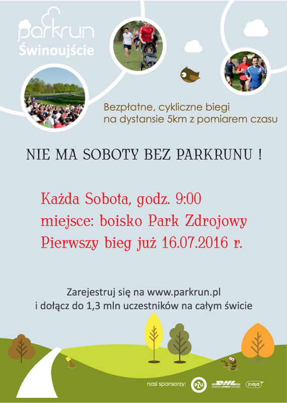 Najwiksza wiatowa inicjatywa biegowa w winoujciu – ju w najblisz sobot, 16.07.2016 o godz. 9.00 rusza cykliczne, sobotnie bieganie w ramach parkrun winoujcie!