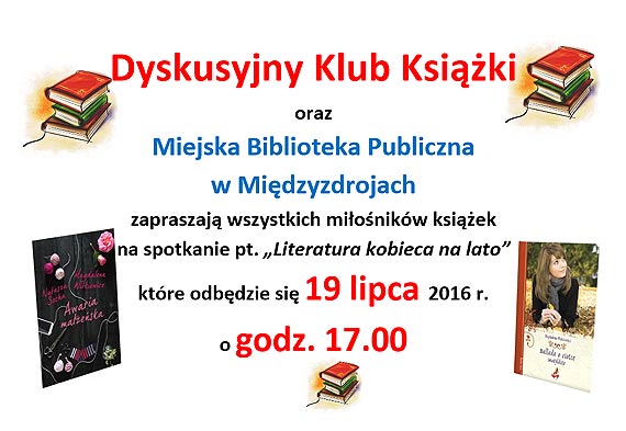 Literatura kobieca na lato, czyli spotkanie z bibliotekarzami z Midzyzdrojw!