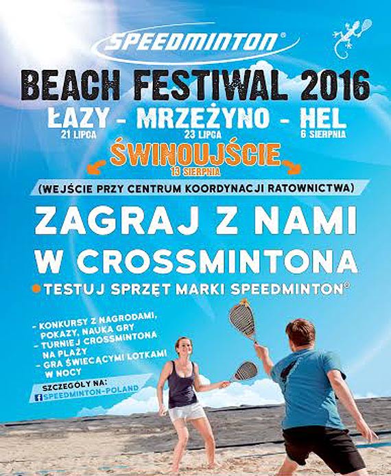 Przed nami I Speedminton Beach Festiwal winoujcie 2016!