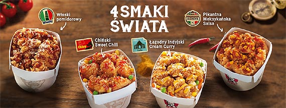 Smaki wiata na wycignicie rki! 4 Smaki wiata w KFC