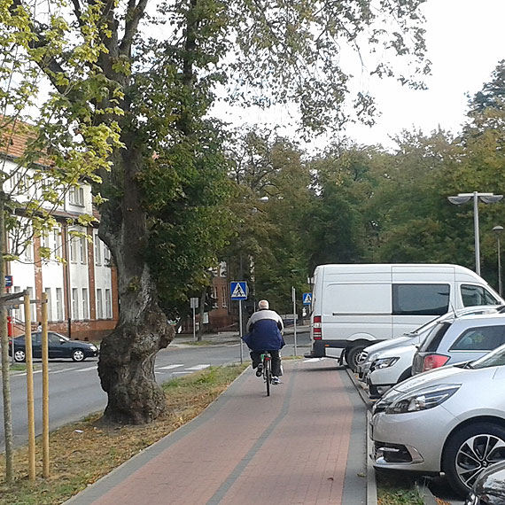 Czytelnik: cieka rowerowa z przeszkod, czyli jak parkuj mistrzowie parkowania z Niemiec