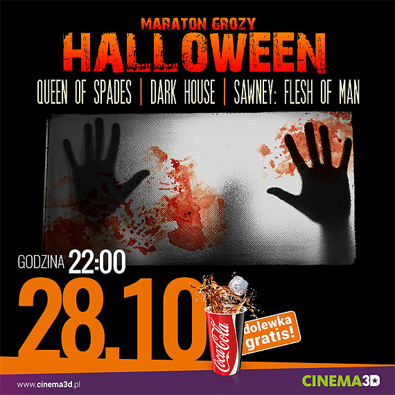 Przeraajca noc Halloween w CINEMA3D. Nocny Maraton Grozy! 