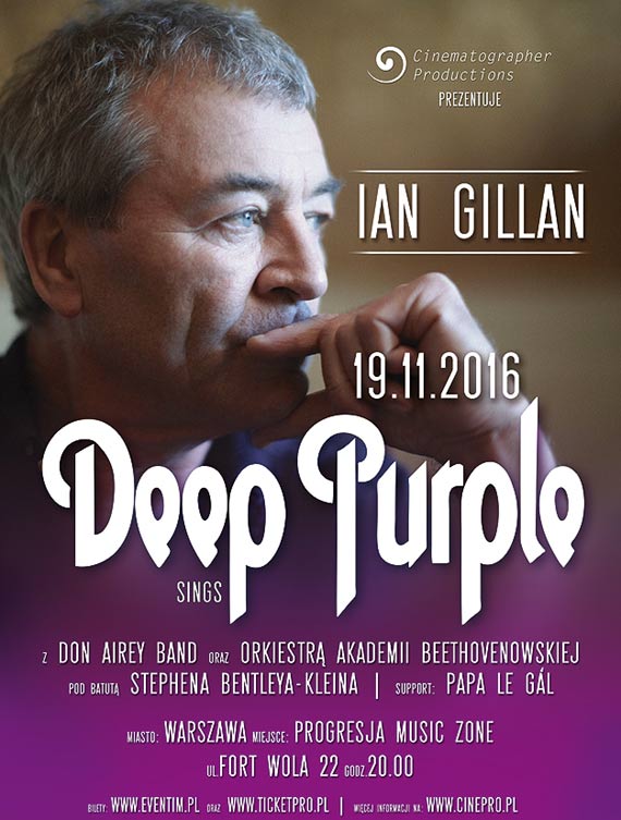 IAN GILLAN sings Deep Purple z Don Airey Band oraz Orkiestr Symfoniczn