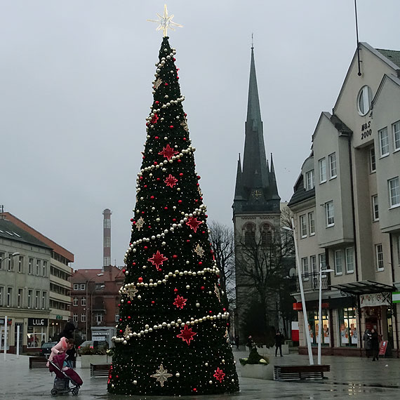 witeczna choinka zdobi ju Plac Wolnoci!