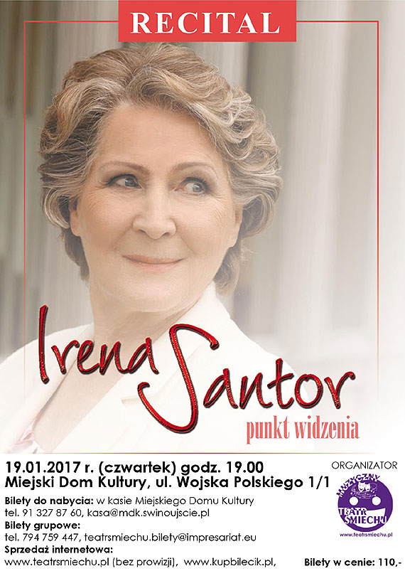 Irena Santor- Pierwsza Dama Polskiej Piosenki wystpi w winoujciu!