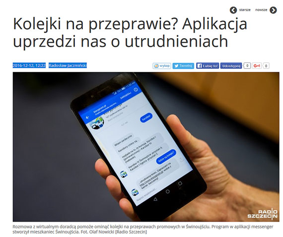 Kolejki na przeprawie? Aplikacja uprzedzi nas o utrudnieniach