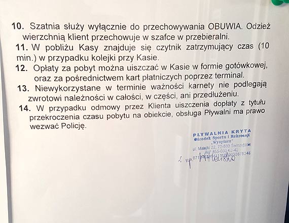 Transpondery, nowy cennik i dodatkowe opaty za przekroczenie czasu pobytu na pywalni. Krok w przyszo czy strza w kolano?