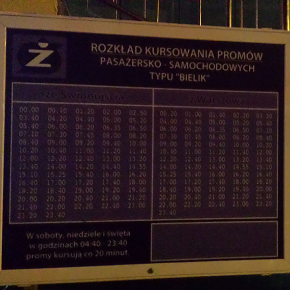 Dyrektor eglugi winoujskiej: Z jednakow trosk traktujemy prawo i lewobrzee przeprawy ”Warszw”