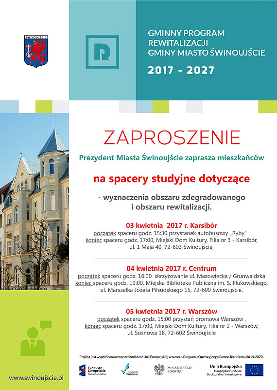 Ruszyy konsultacje w sprawie rewitalizacji winoujcia. Prezydent zaprasza na spacery studyjne