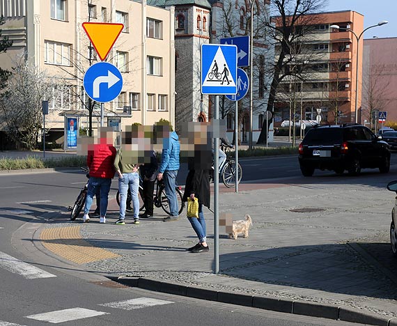 Skrzyowanie ulicy Konstytucji ze Staszica czarnym punktem dla rowerzystw?