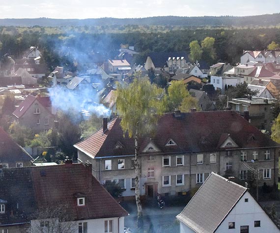 Myśleli, że pali się poddasze. Na miejsce wezwane zostały dwa zastępy strażaków