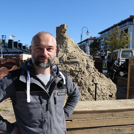 Nowa rzeba z piasku powstaje na promenadzie! Zobacz film i dowiedz si co to bdzie!