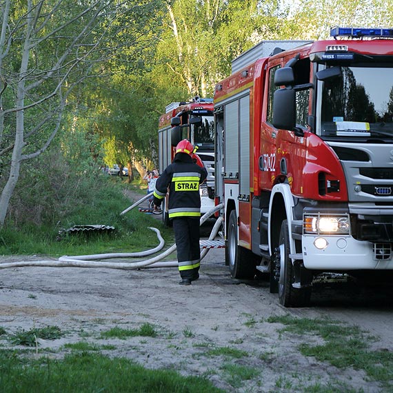 Tajemniczy poar na dziace przy ulicy Mazowieckiej. Z altany pozostay zgliszcza