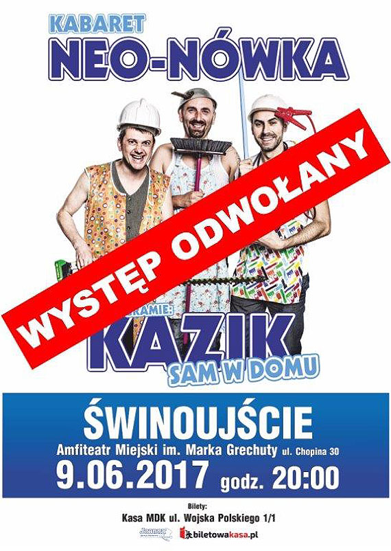 winoujcianie nie lubi si mia? Wystp kabaretu Neonwka odwoany!